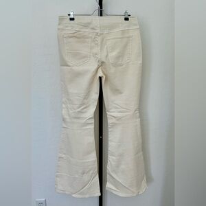 NWT Free People Cream Flared Jeans